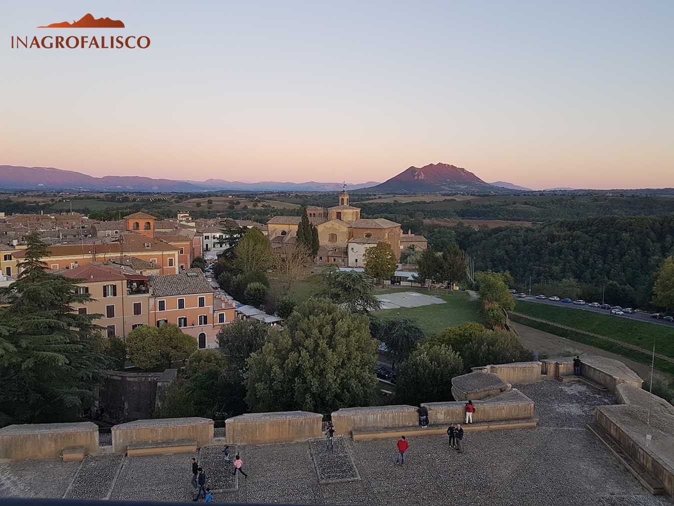 Panorama delle terrazze del Forte Sangallo di Civita Castellana