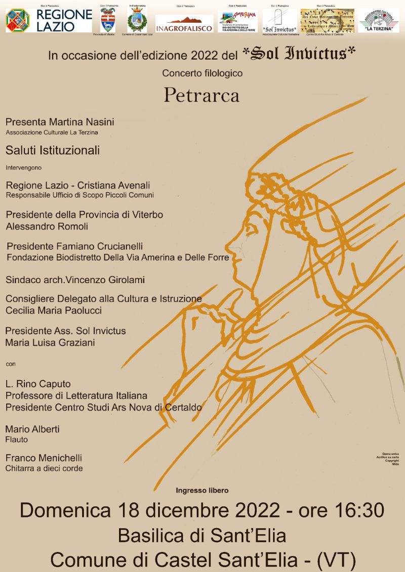 concerto filologico Sol Invictus 2022 Castel Sant'Elia