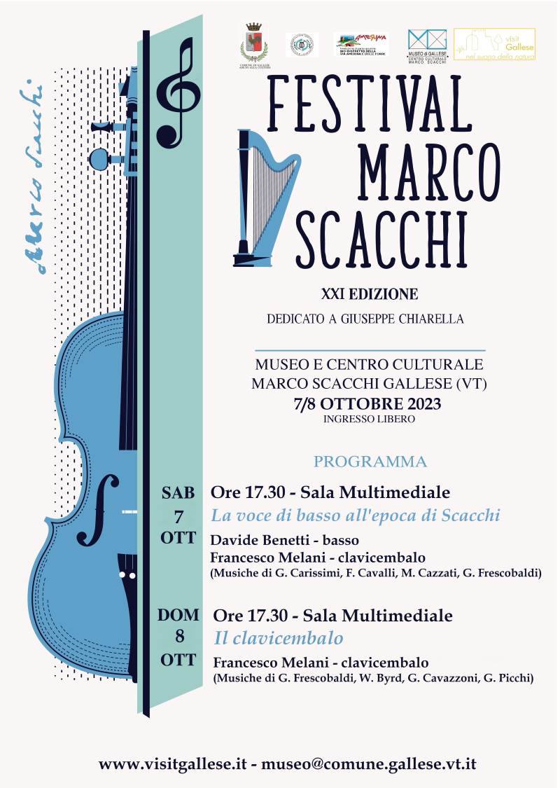 Locandina Festival Marco Scacchi 2023 Gallese