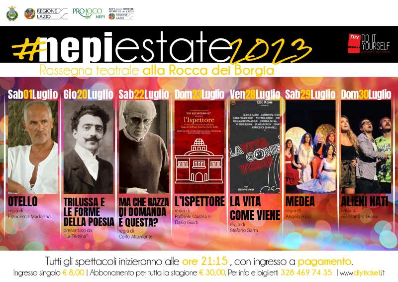programma rassegna teatrale Nepi 2023