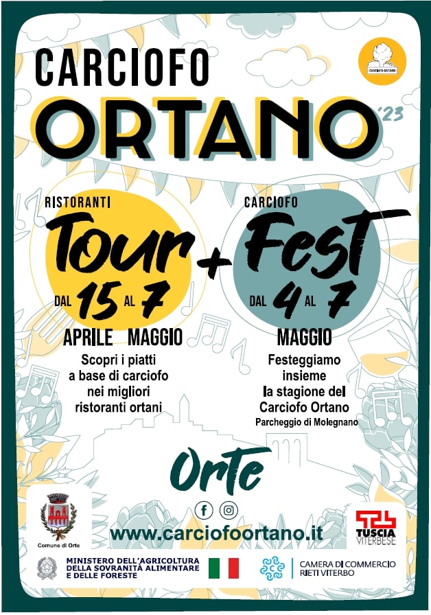 Locandina Carciofo Ortano Fest 2023