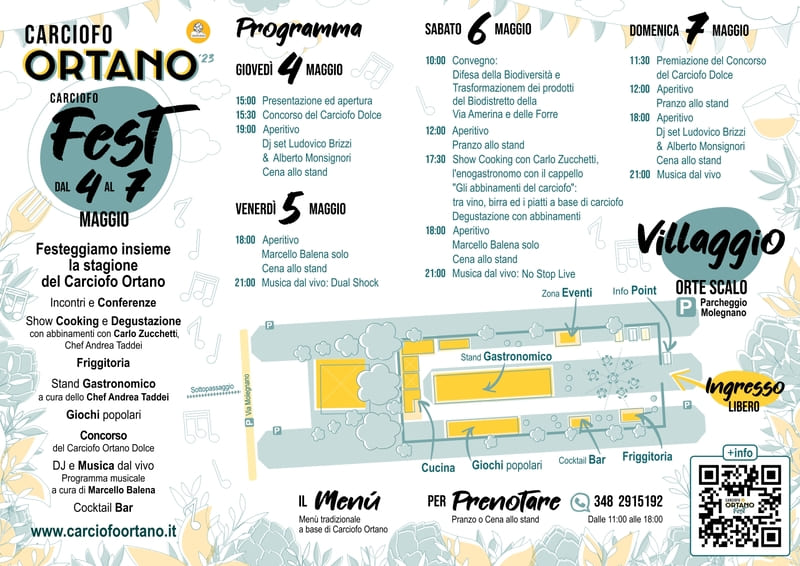 mappa carciofo ortano fest 2023
