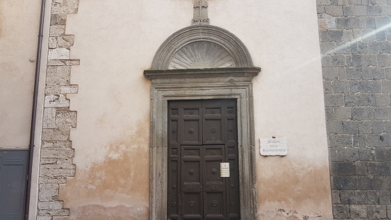 Entrata del Museo delle Confraternite di Orte